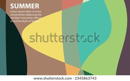 Summer and beautiful colorful background for design, with free space