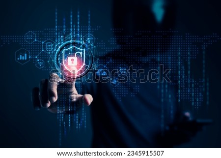 Hackers attempt to breach virtual fortresses, targeting passwords, identities, online businesses, data protection, firewalls, privacy measures, and access information Royalty-Free Stock Photo #2345915507