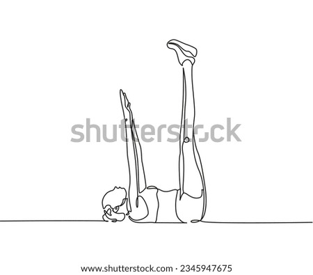 Toe Tap Line Drawing, Toe Touch one line art, Continuous one line drawing, work out clip art,  workout fitness, Outline Sport exercise clipart Concept, Toe Tap exercise isolated on white background 