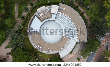 Aerial photography of Planetarium of Bogota, Colombia Royalty-Free Stock Photo #2346001853