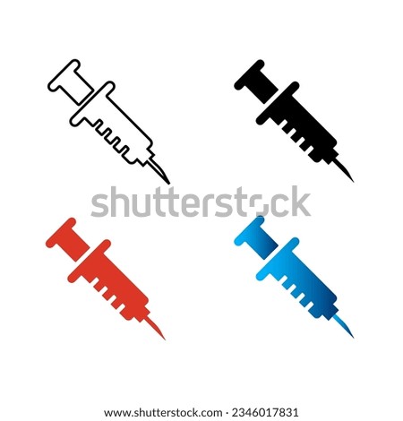 Abstract Injection Silhouette Illustration, can be used for business designs, presentation designs or any suitable designs.