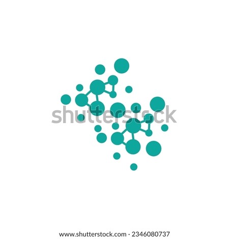 Neuron Logo, Cel Dna Network Vector, And Particle Technology, Simple Illustration Template Design Royalty-Free Stock Photo #2346080737