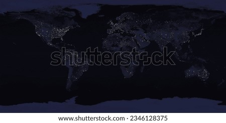 continents and countries of the world shot from space