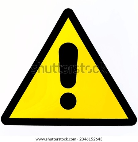 pictogram, warning there is a risk of injury Royalty-Free Stock Photo #2346152643