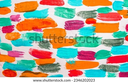 bright colorful artistic brush paint background, brush stroke wallpaper in traditional art style, backdrop with vivid painting for desing