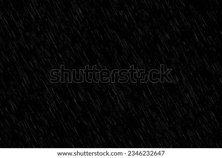 Texture of rain and fog on a black background overlay effect, Abstract splashes of Rain and Snow Overlay Freeze motion of white particles on black background Royalty-Free Stock Photo #2346232647