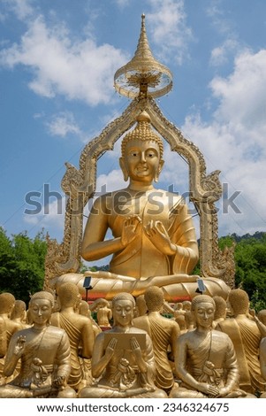 Phuttha Utthayan Makha Bucha Anusorn (Buddhism Memorial Park) is the most famous landmark in Nakorn Nayok, Thailand