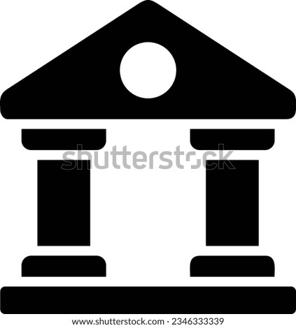 Bank finance icon symbol vector image. Illustration of the currency exchange investment financial saving bank design image. EPS 10