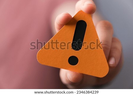 warning stop sign attention symbol Royalty-Free Stock Photo #2346384239