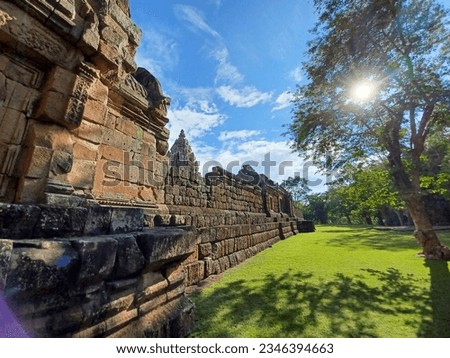 Phanom Rung historical park is located in Buriram province in Northeast Thailand Royalty-Free Stock Photo #2346394663