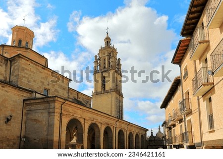 Church of Santa Maria, Way of St. James, Los Arcos, Navarra, Spain Royalty-Free Stock Photo #2346421161