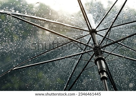 It's raining. Woman's hand holding an umbrella. .The sky is drizzling. and overcast all the time rainy background umbrella background
