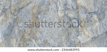 Blue marble texture background with high resolution, Italian marble slab with golden veins, Closeup surface grunge stone texture, Polished natural granite marble for ceramic digital wall tiles. Royalty-Free Stock Photo #2346483993