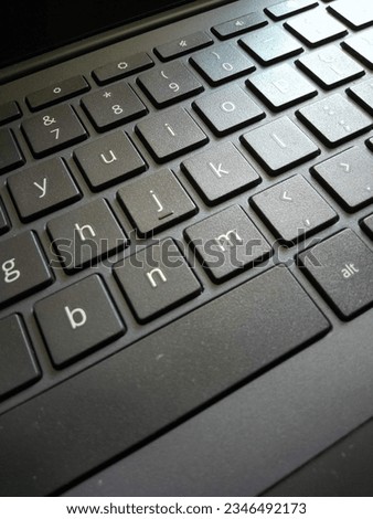 Black Laptop Keyboard for Typing and Communication