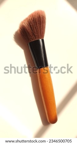    The Wooden Handle Makeup Cosmetic Brush Is Quite Old.
 Royalty-Free Stock Photo #2346500705