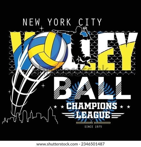 volleyball  sport design graphic typography for print t shirt illustration vector vintage art