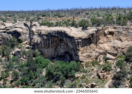 Landscape photograph taken in Mesa Verde National Park, Colorado Royalty-Free Stock Photo #2346505641