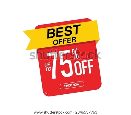 Special Offer sale tag, price tag, label, banner vector Royalty-Free Stock Photo #2346537763