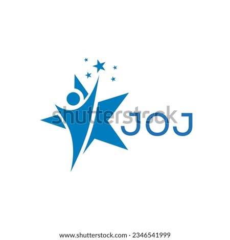 JOJ Letter logo white background .JOJ Business finance logo design vector image in illustrator .JOJ letter logo design for entrepreneur and business.
