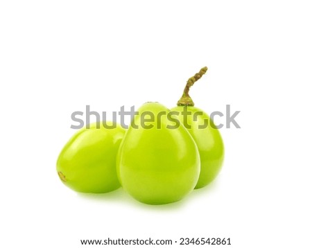 Shine Muscat grape  isolated on a white background. 
 Royalty-Free Stock Photo #2346542861
