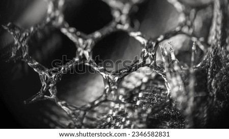 Close up metal mesh grid
