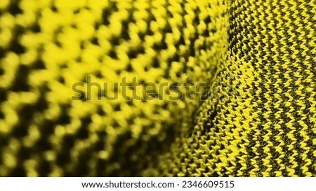 Orage Black, Black and Yellow Background,Sharp and blur contrast In  (Cotton Texture)