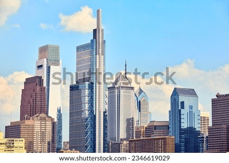 Philadelphia downtown skyline, Pennsylvania, United States