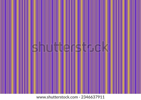 Texture vertical lines of background seamless fabric with a stripe pattern textile vector in indigo and amber colors.