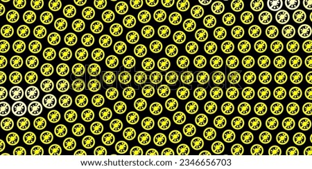 Dark Yellow vector backdrop with virus symbols. Colorful abstract illustration with gradient medical shapes. Wallpaper for health protection.