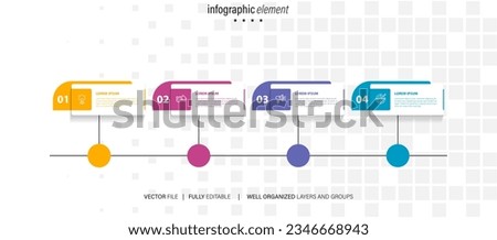 Infographic vector brochure elements for business illustration in modern style.
