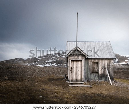 Hut in, Blomstrand; Church like hut, Spitzbergen