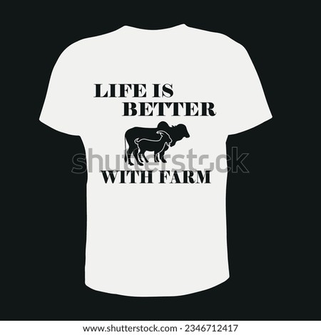 Creative excelent agro farm T shirt