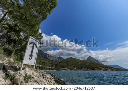 

Watermark prohibiting boating into the bay

