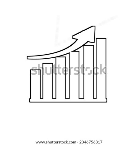 Financial graph with up trend line candlestick chart in stock market . Technical analysis pattern 