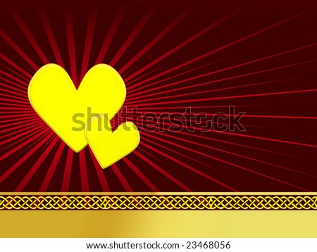 background with hearts for valentine day