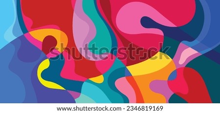 Vector colorful liquid abstract background patterns EPS 10 Royalty-Free Stock Photo #2346819169