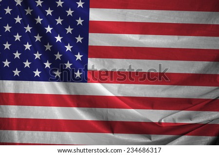 Waving colorful United states of america flag 