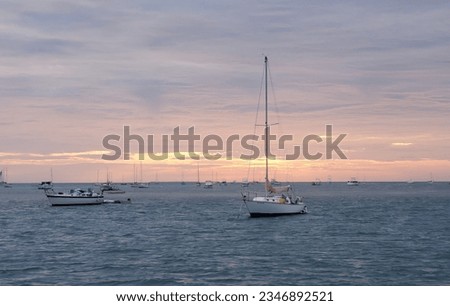 Lake Norman.  Sunset. Beautiful.  Sail boat. 