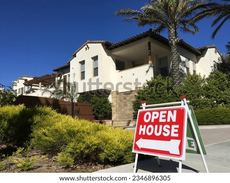 open house sign for selling houses