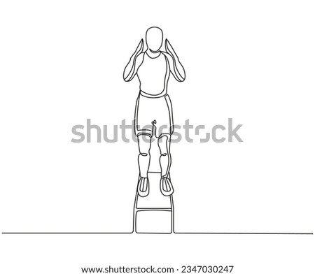 Astride Jump Line Drawing, Astride Jumps one line art, Astride Jump exercise, Step Aerobics, cardio step, Continuous one line drawing, work out clip art,  workout fitness, Outline exercise clipart