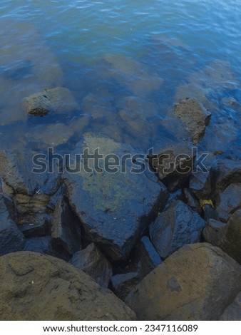 beautiful rocks along the beach.