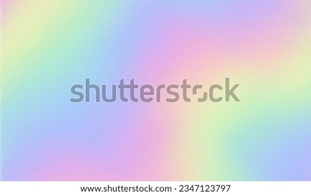 Purple background. Holograph texture. Iridescent effect. Holographic backdrop. Rainbow bright gradient. Cute dreamy pattern. Pink blue halographic color paper. Mirror patern. Vector illustration Royalty-Free Stock Photo #2347123797