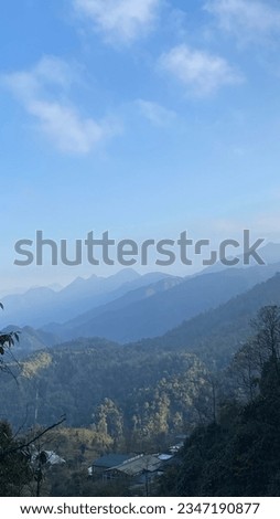 Beautiful mountain and clear sky