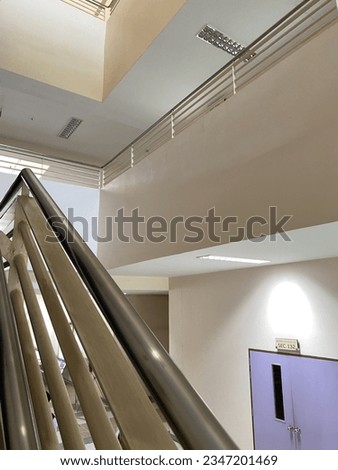 white stair art room minimal