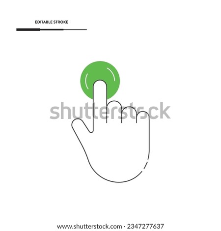 Touch Hand Icon Vector Design.