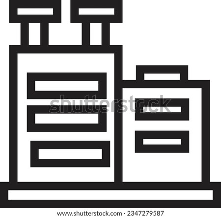 Building Factory Industry Outline Icon