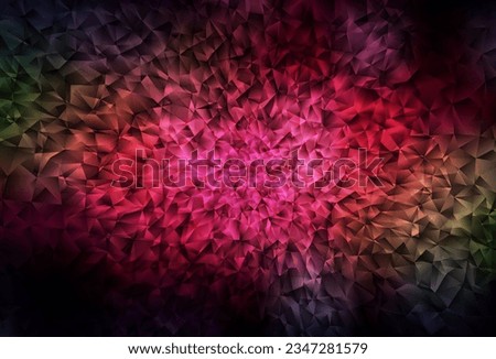 Dark Red, Yellow vector abstract polygonal background. Polygonal abstract illustration with gradient. Completely new template for your banner.