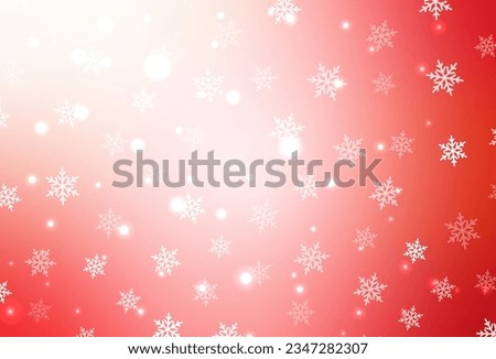 Light Red vector backdrop in holiday style. Abstract gradient illustration with colorful Christmas things. Pattern for booklets, leaflets of education.
