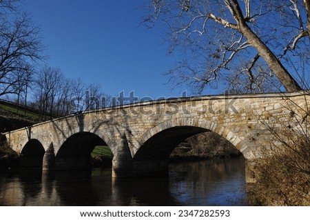 Burnside Bridge Antietam Civil War Royalty-Free Stock Photo #2347282593