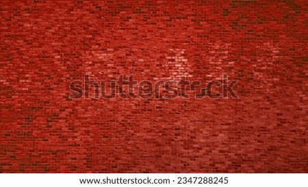 abstract luxurious red marble brick of wall background and pattern texture. copy space of decoration wall. bright red polished mosaic wall tile. luxury and elegant backdrop.